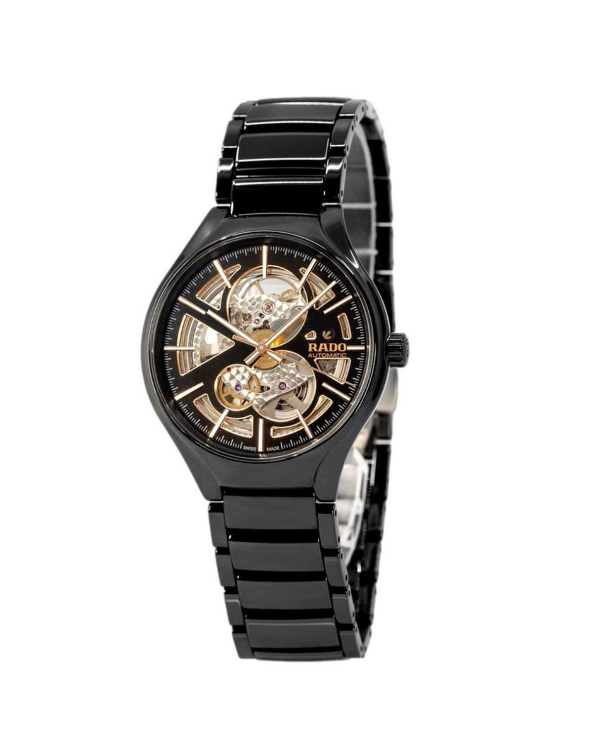 Rado true Open heart black /Scheleton dial watch