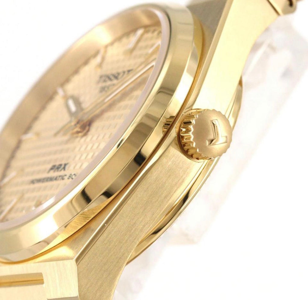 Tissot PRX Powermatic 80 gold plated mechanical automatic